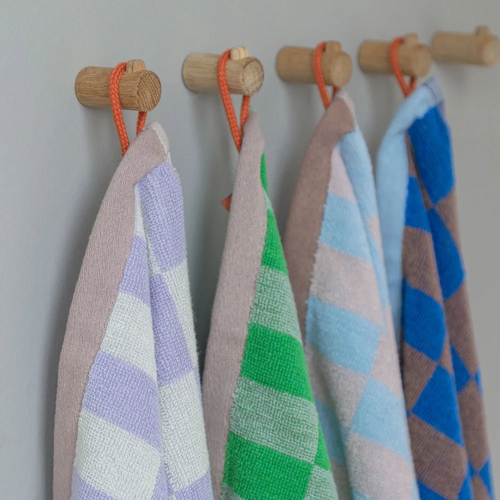 Mette Ditmer RETRO Gästhandduk 2 - pack 40x55, Ljusblått - Azalea Home