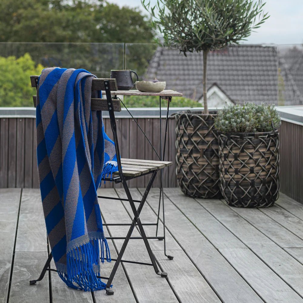 Mette Ditmer RETRO Pläd 125x170, Kobolt - Azalea Home