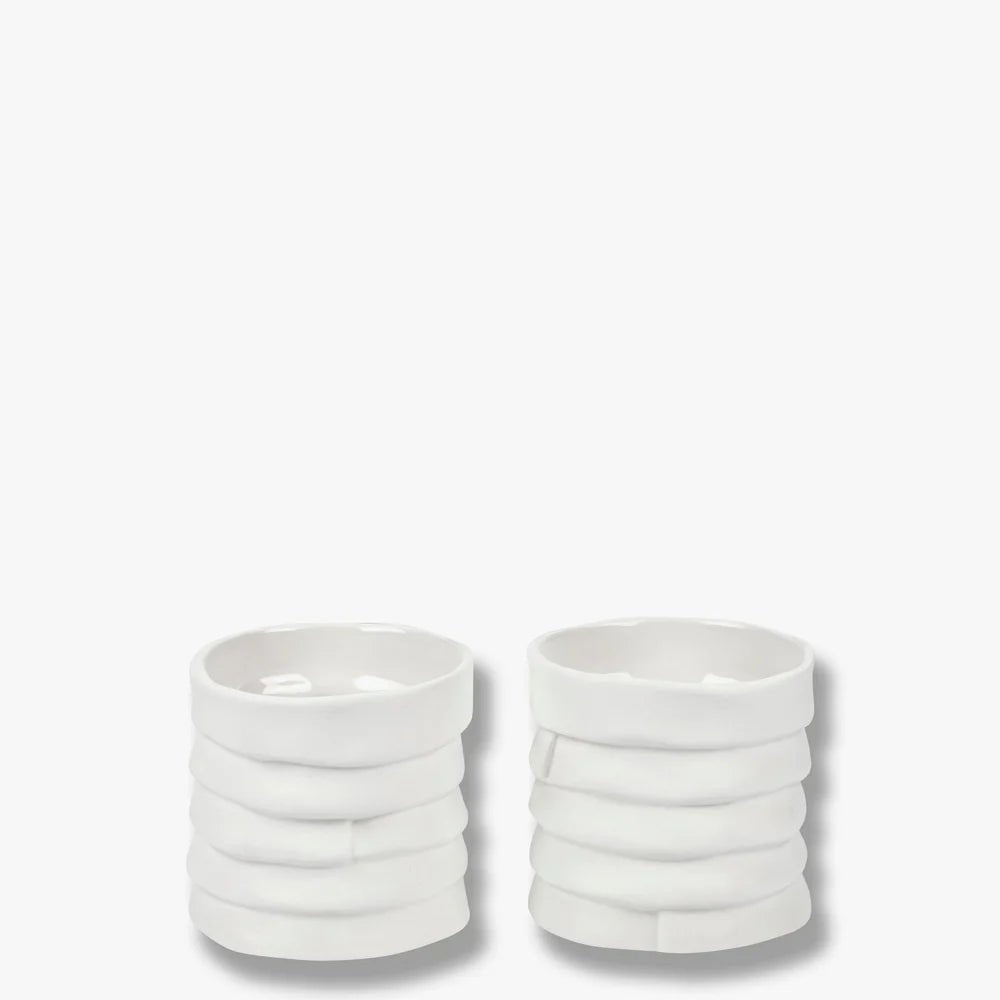 Mette Ditmer RIBBON Ljuslykta 2 - pack, Off - white - Azalea Home