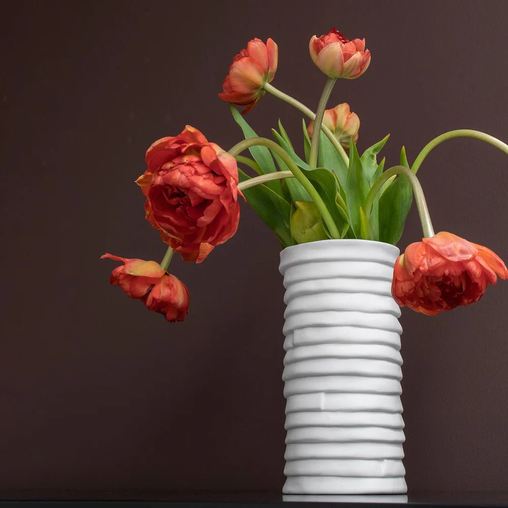 Mette Ditmer RIBBON Vas, Off - white - Azalea Home