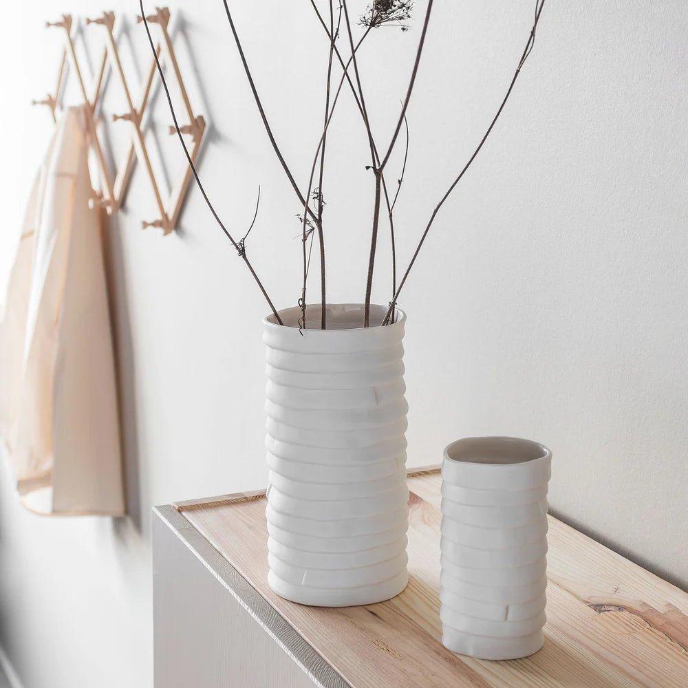 Mette Ditmer RIBBON Vas, Off - white - Azalea Home