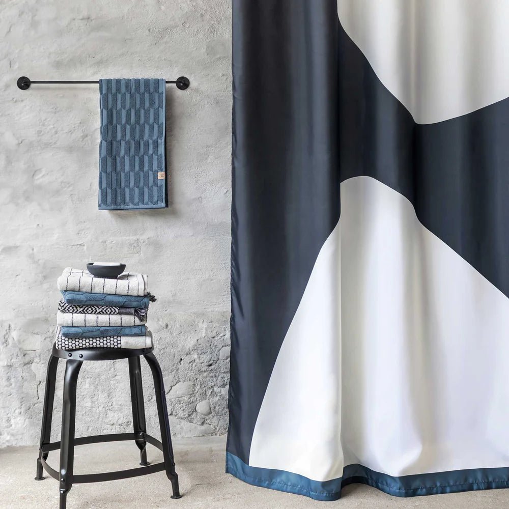 Mette Ditmer ROCK Duschdraperi 150x200, Svart - Azalea Home