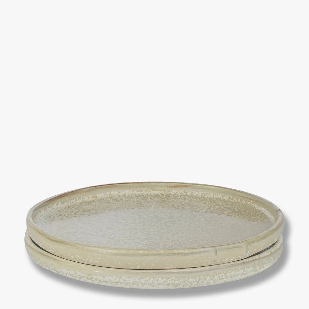 Mette Ditmer SAND GRAIN Tallrik 2 - pack Ø20xH1,5, Straw - Azalea Home