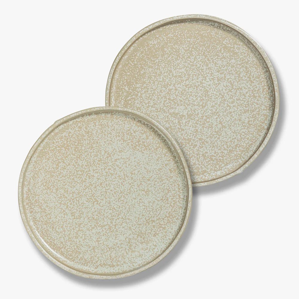 Mette Ditmer SAND GRAIN Tallrik 2 - pack Ø20xH1,5, Straw - Azalea Home