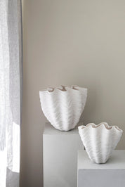 Mette Ditmer SHELL Vas, Off - white - Azalea Home