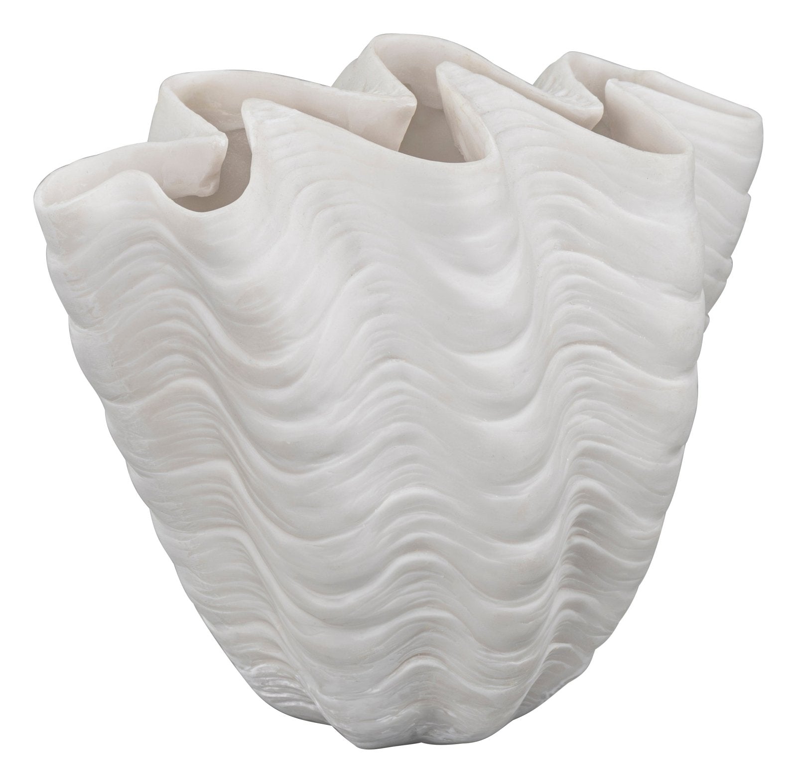 Mette Ditmer SHELL Vas, Off - white - Azalea Home