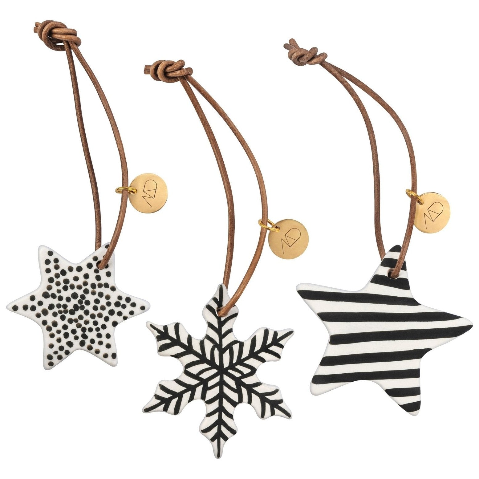 Mette Ditmer STAR Julgranshänge 3 - pack, Svart - Azalea Home