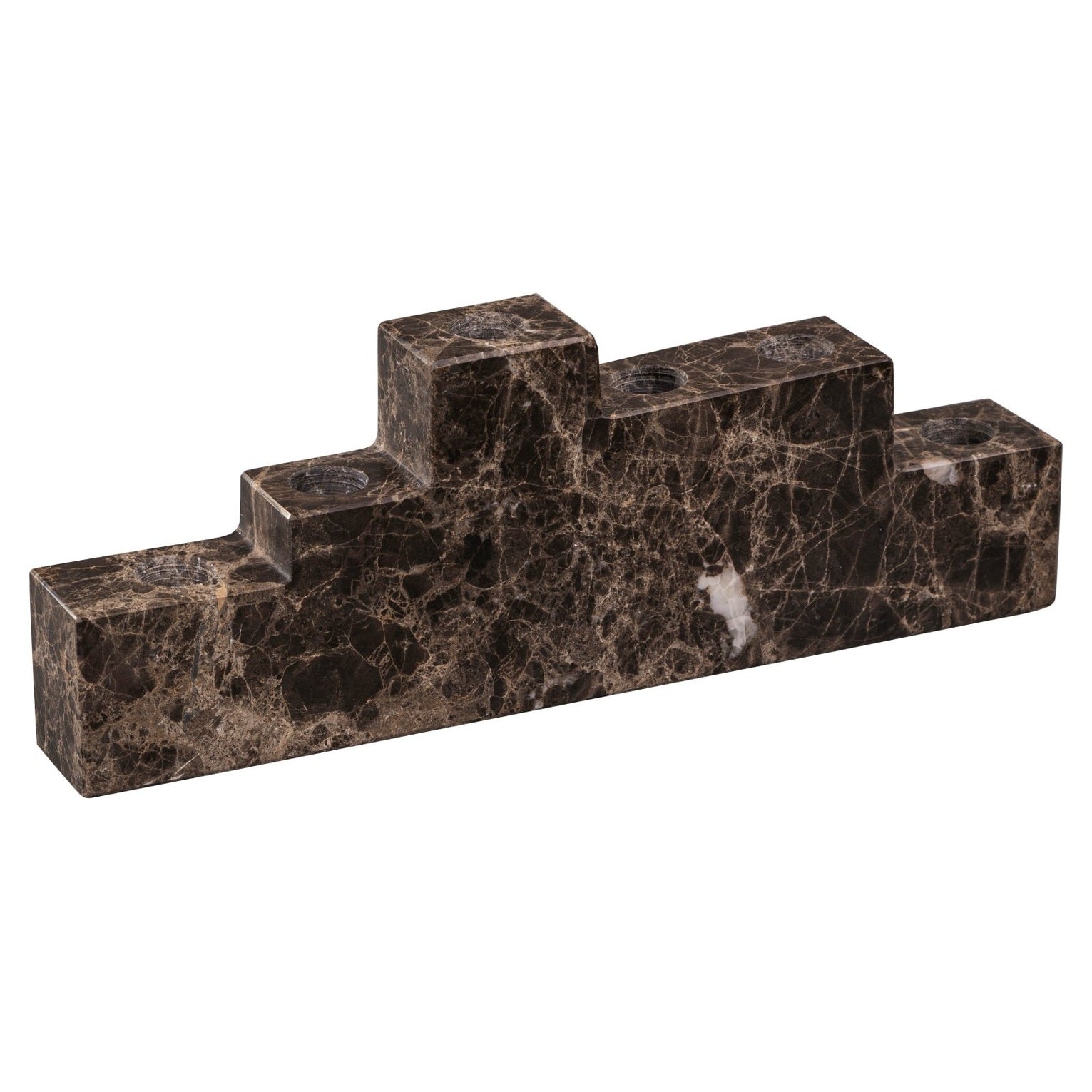 Mette Ditmer STEP Ljusstake, Brun - Azalea Home