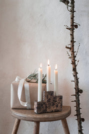 Mette Ditmer STEP Ljusstake, Brun - Azalea Home