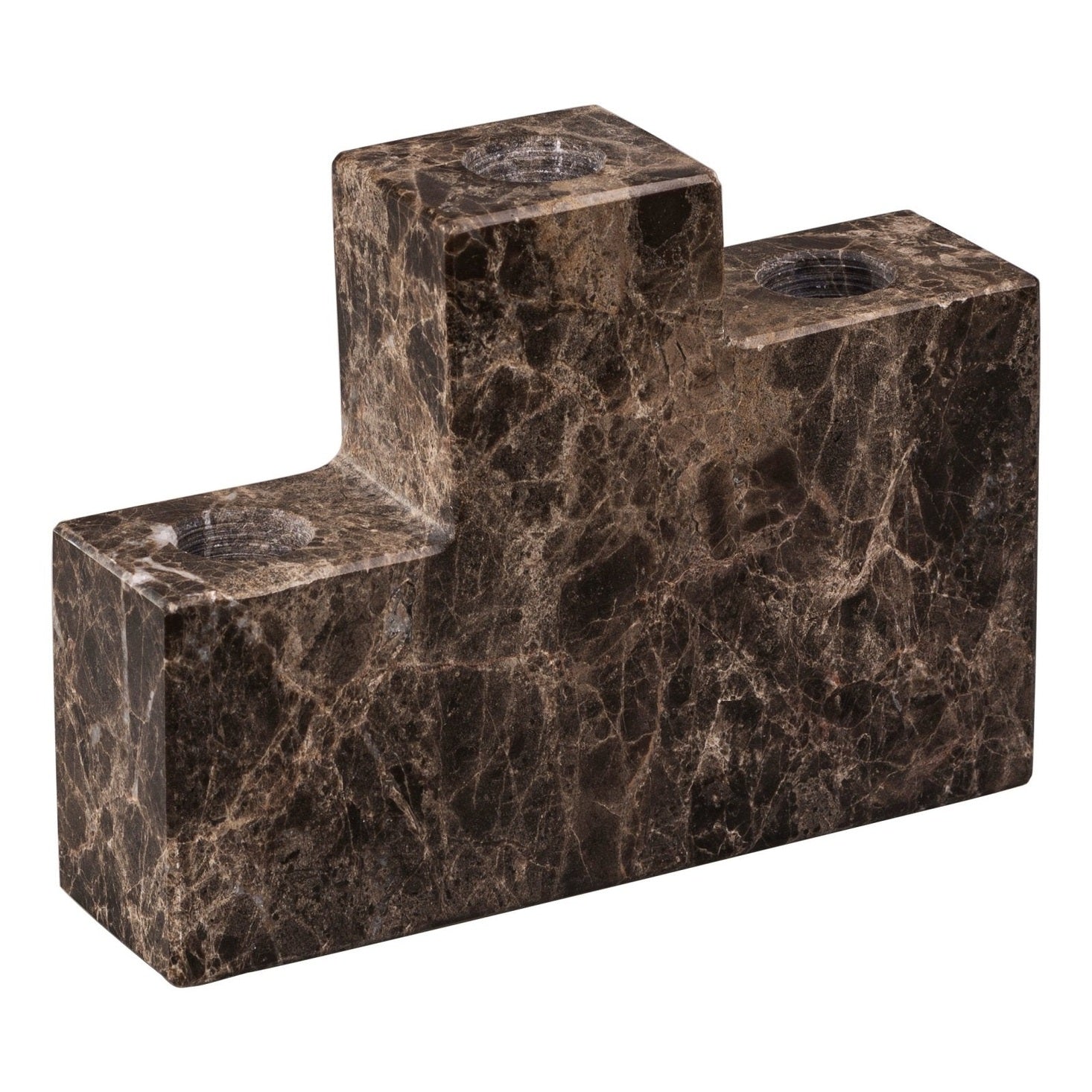 Mette Ditmer STEP Ljusstake, Brun - Azalea Home