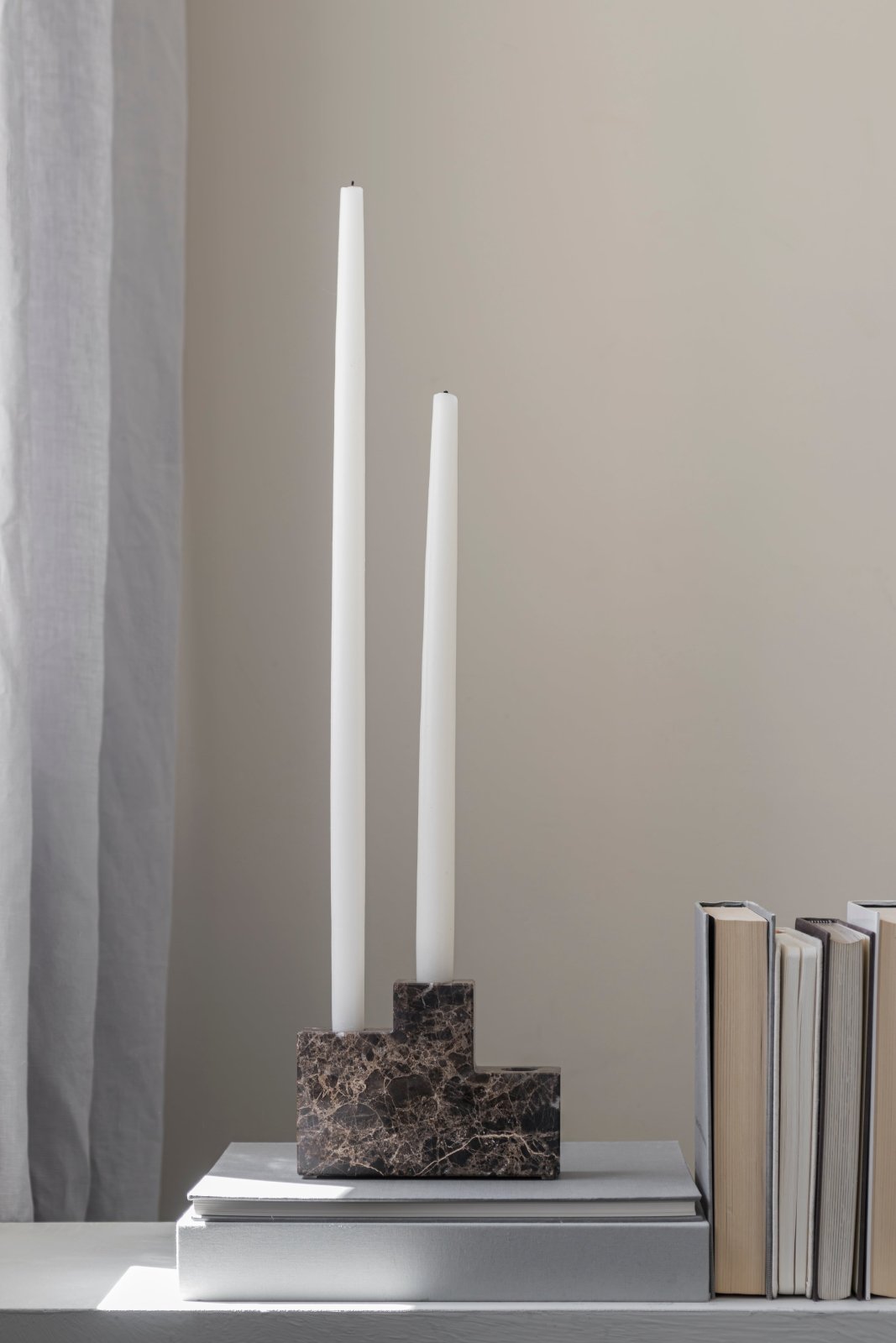 Mette Ditmer STEP Ljusstake, Brun - Azalea Home