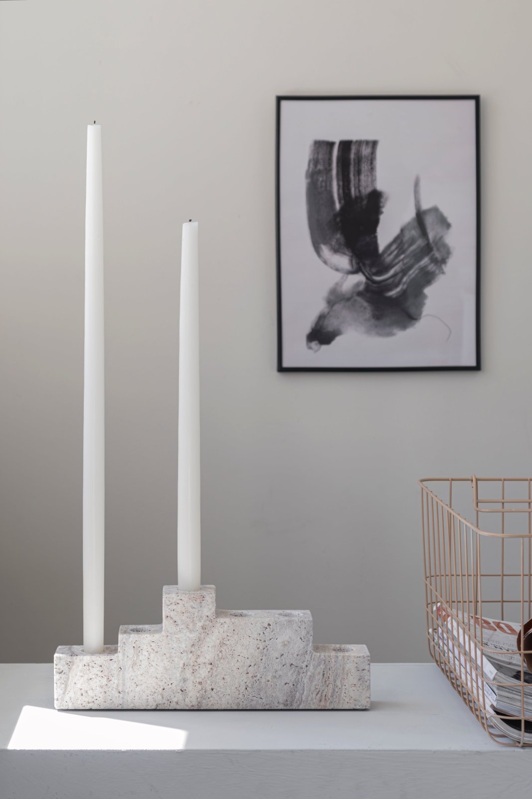 Mette Ditmer STEP Ljusstake, Chalk - Azalea Home