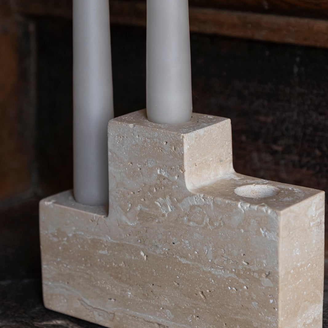 Mette Ditmer STEP Ljusstake, Linne - Azalea Home