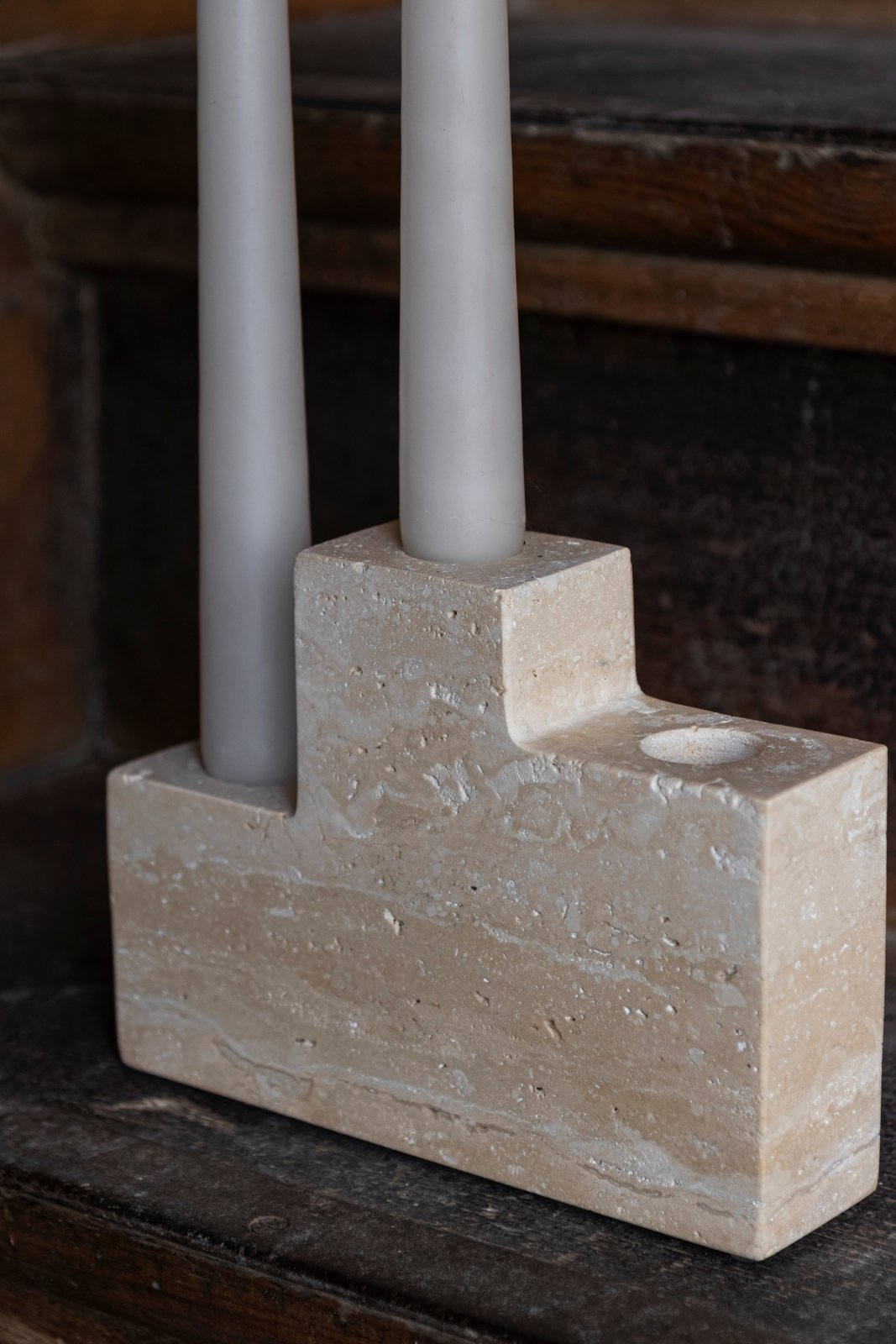 Mette Ditmer STEP Ljusstake, Linne - Azalea Home