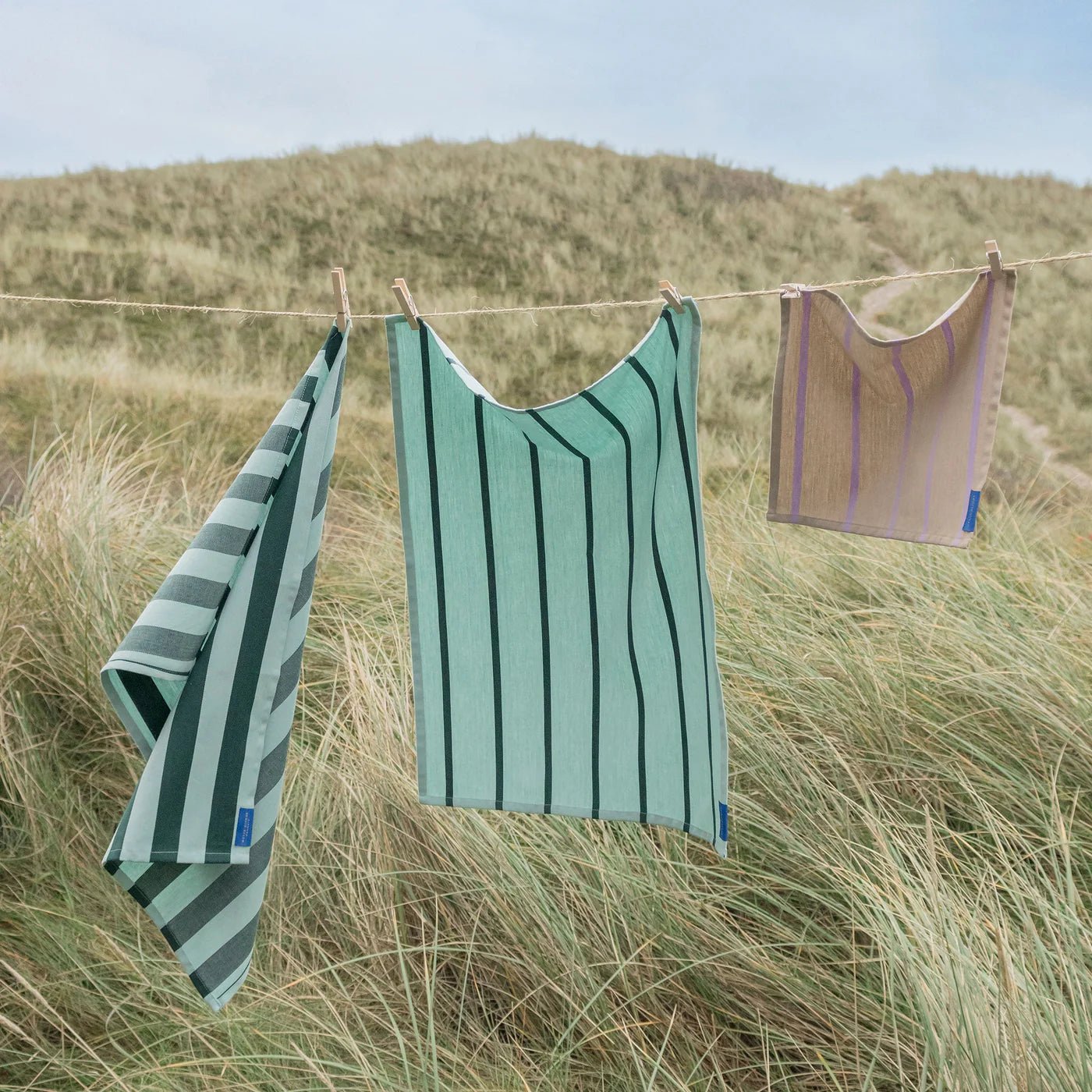 Mette Ditmer STRIPES Servett 2 - pack, Sand - Azalea Home