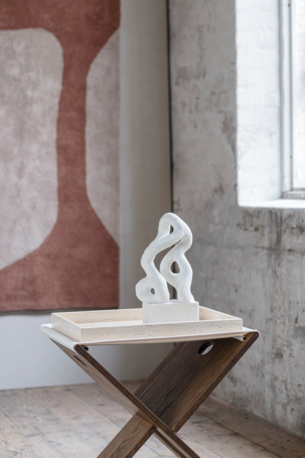 Mette Ditmer TRAVERTINE Bricka, Linne - Azalea Home