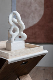 Mette Ditmer TRAVERTINE Bricka, Linne - Azalea Home