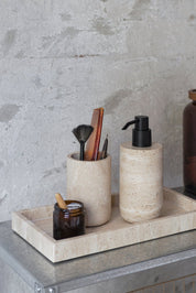 Mette Ditmer TRAVERTINE Tvålpump, Linne - Azalea Home