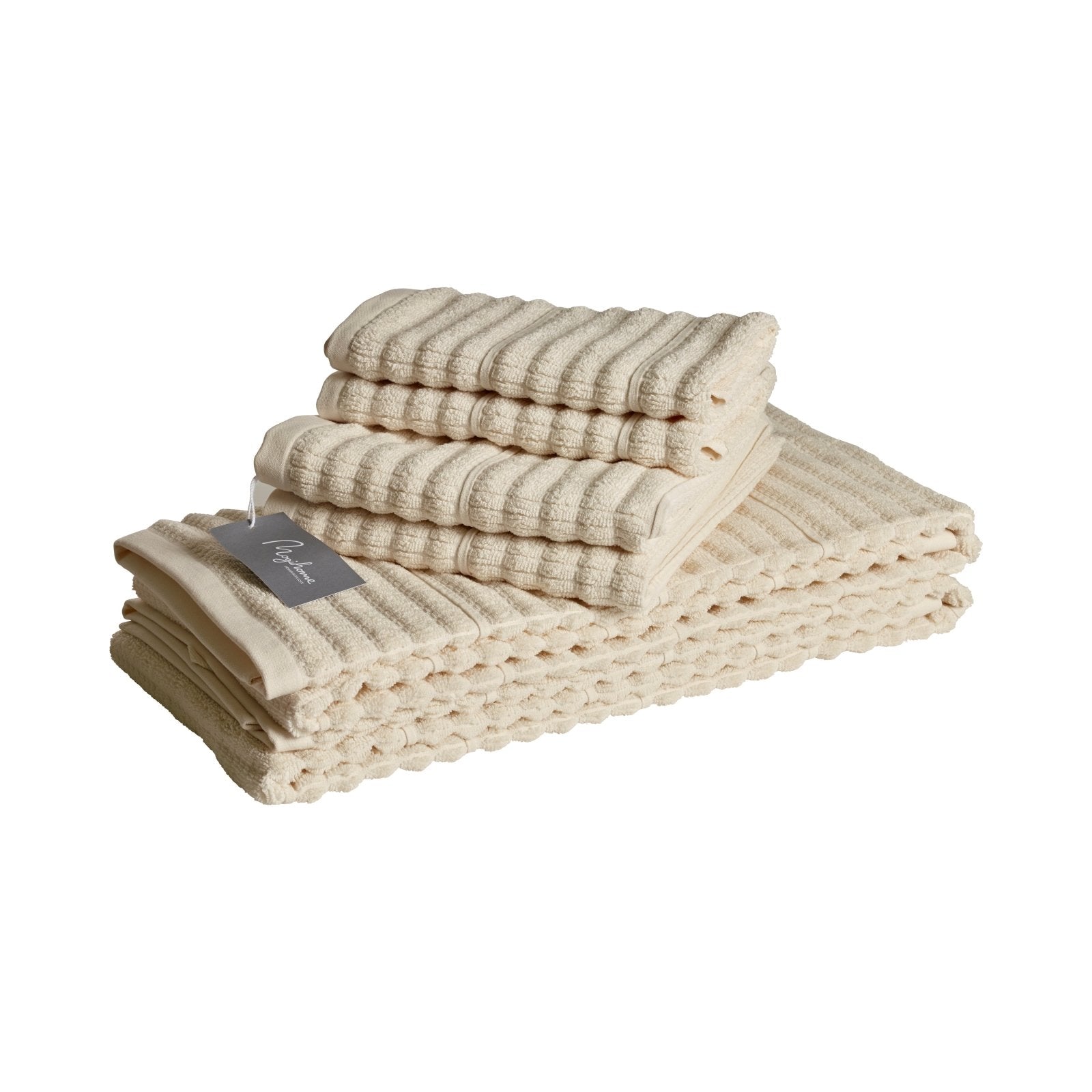 Mogihome Duschhandduk Masumi 70x140, Creme - Azalea Home