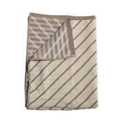 Mogihome Duschhandduk Masumi Rand 70x140, Brun - Azalea Home