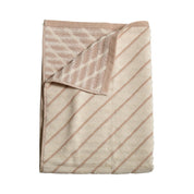 Mogihome Duschhandduk Masumi Rand 70x140, Puder - Azalea Home