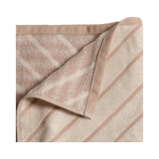 Mogihome Duschhandduk Masumi Rand 70x140, Puder - Azalea Home