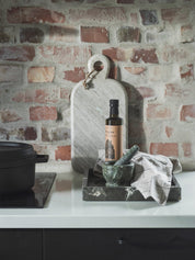 Mogihome Fyrkantig Bricka Marmor 31x31x4, Brun - Azalea Home