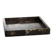 Mogihome Fyrkantig Bricka Marmor 31x31x4, Brun - Azalea Home