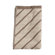 Mogihome Gästhandduk Masumi Rand 30X50, Brun - Azalea Home