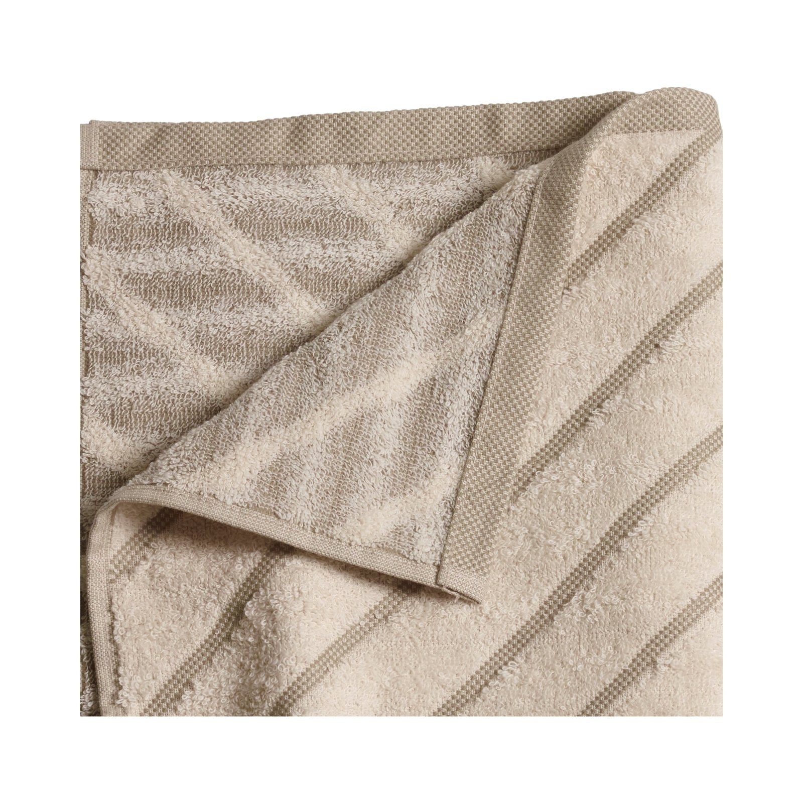 Mogihome Gästhandduk Masumi Rand 30X50, Grön - Azalea Home