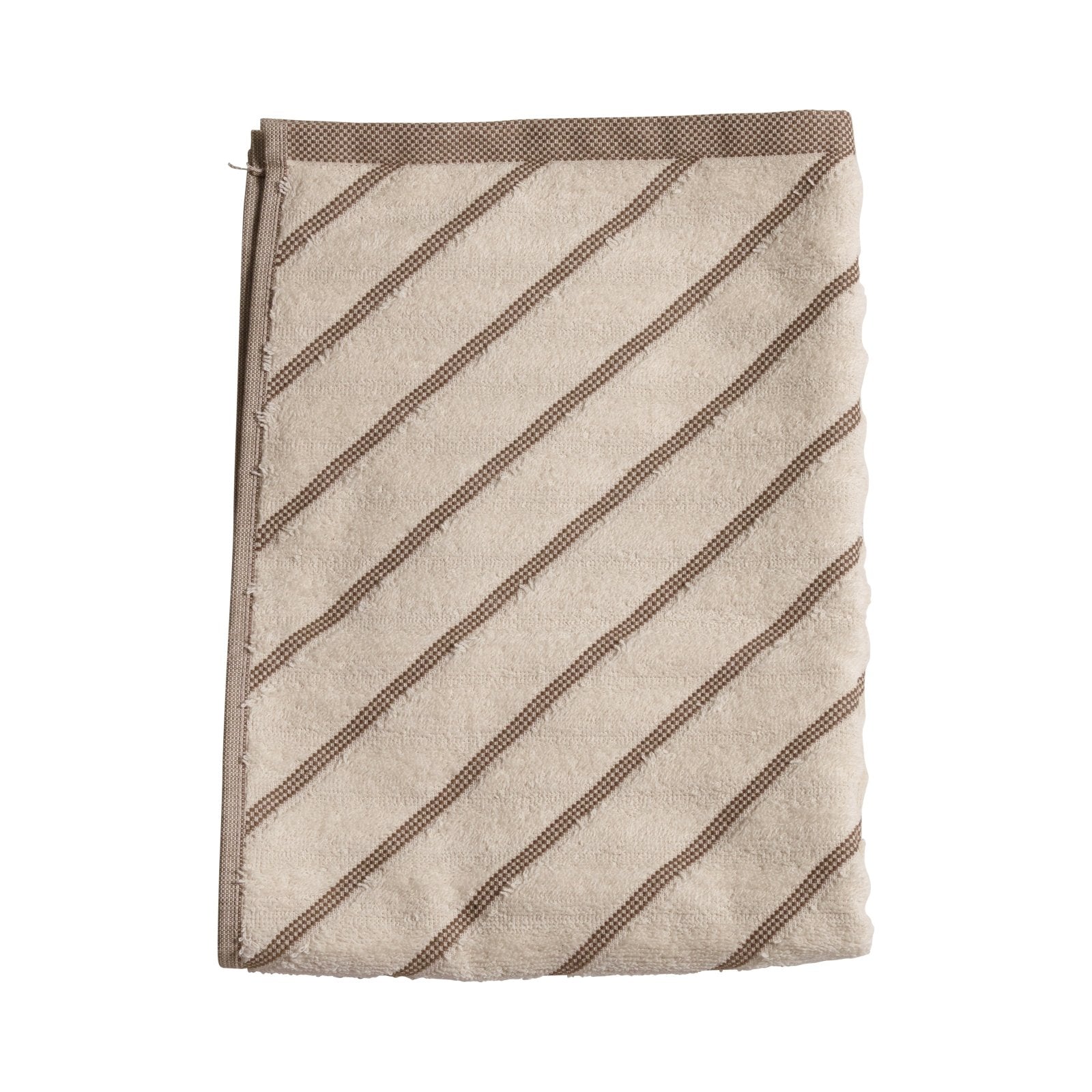 Mogihome Handduk Masumi Rand 50x70, Brun - Azalea Home