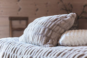 Mogihome Kuddfodral Fluffy 50x50, Beige - Azalea Home
