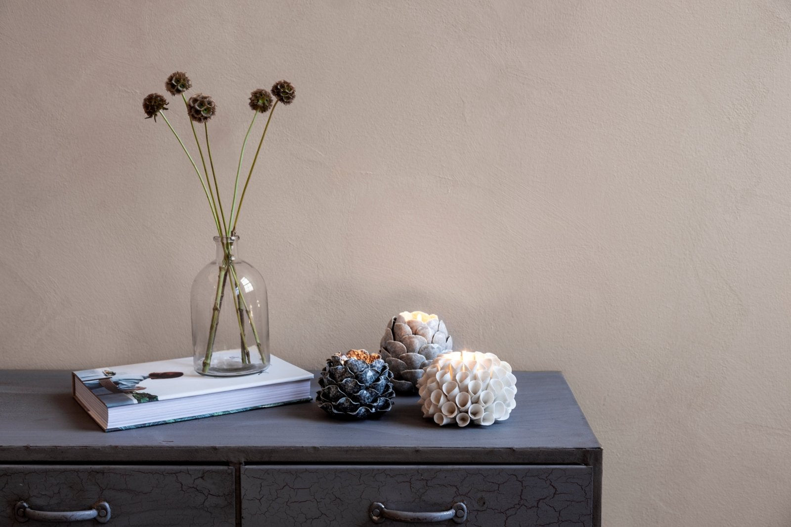 Mogihome Ljuslykta Shelly, Beige - Azalea Home