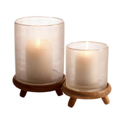 Mogihome Ljuslykta Toivo Mellan, Glas/Trä - Azalea Home