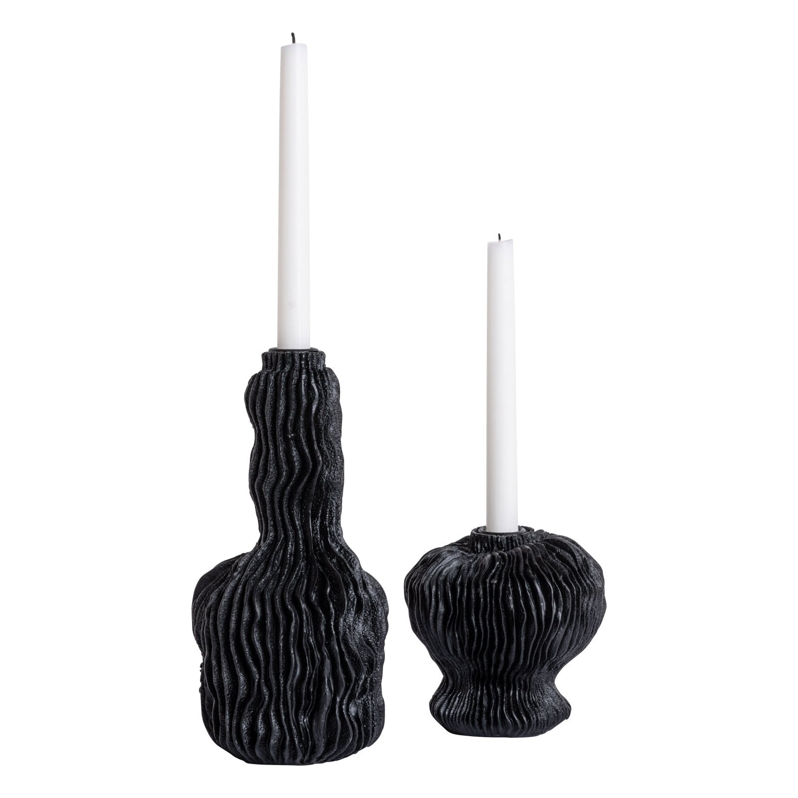 Mogihome Ljusstake Bonnie Hög, Svart - Azalea Home