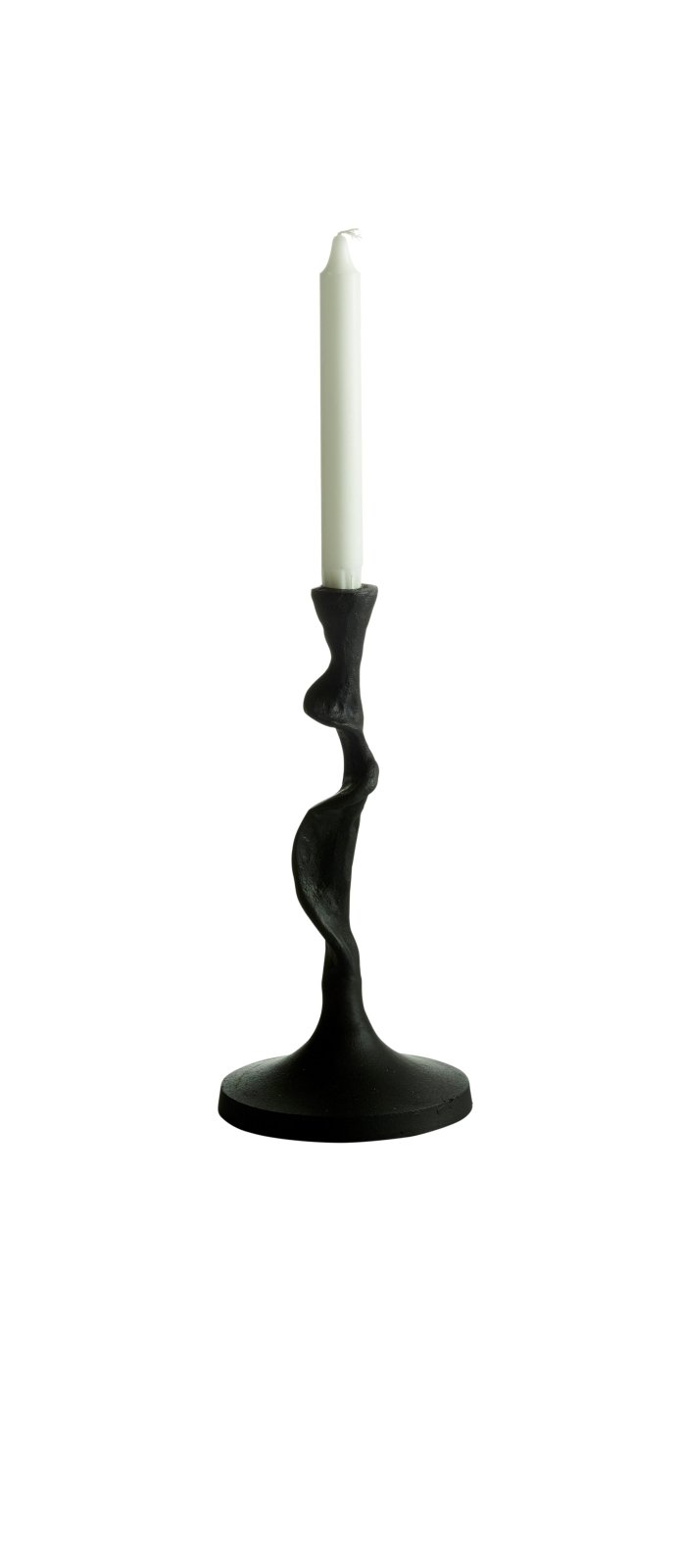 Mogihome Ljusstake Jasper Låg 29x10, Svart - Azalea Home