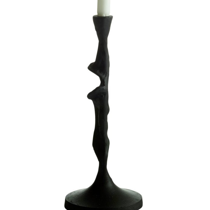 Mogihome Ljusstake Jasper Mellan 33x10, Svart - Azalea Home
