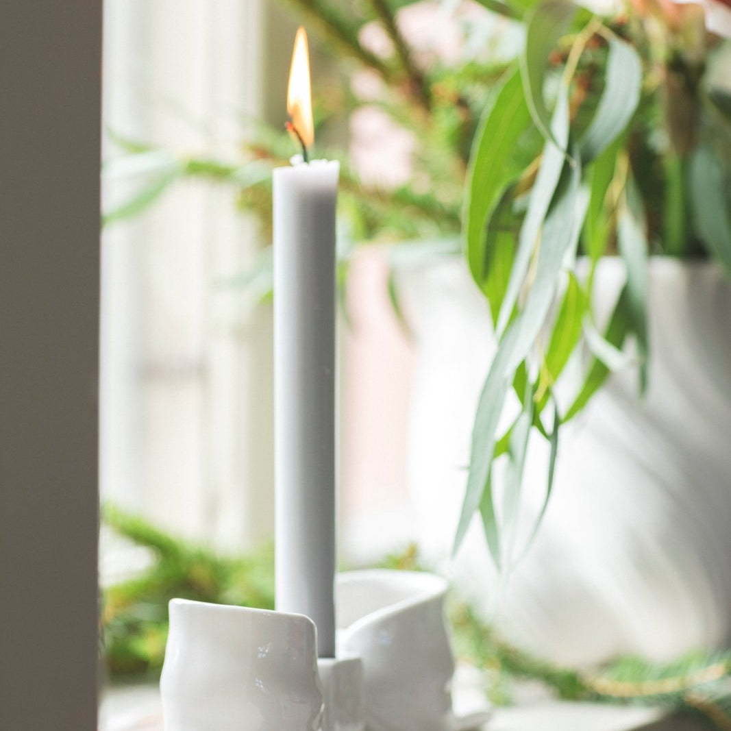 Mogihome Ljusstake Scarlett, Creme - Azalea Home
