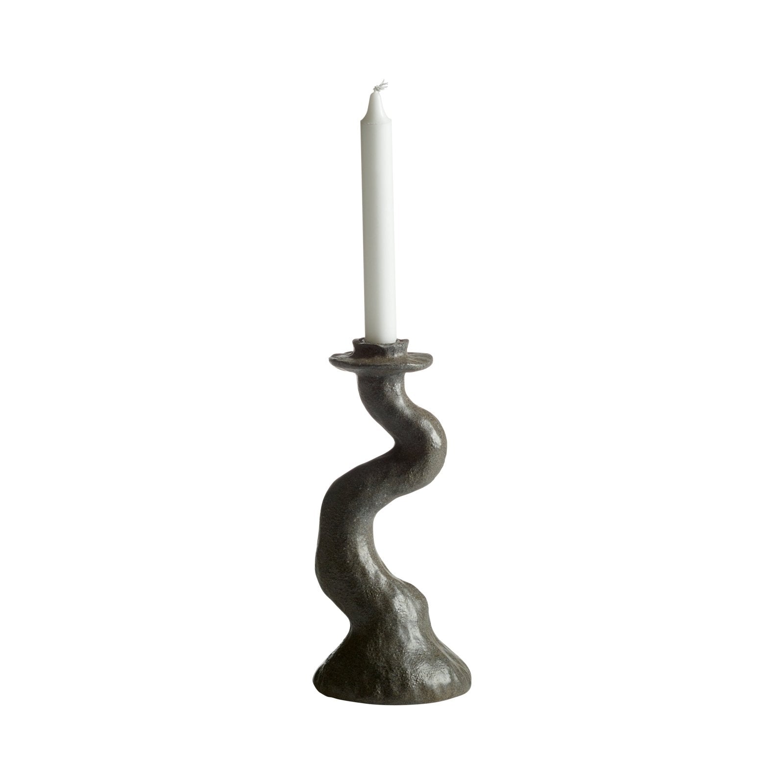 Mogihome Ljusstake Snoddas Låg, Grå - Azalea Home