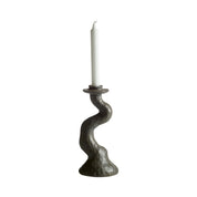 Mogihome Ljusstake Snoddas Låg, Grå - Azalea Home