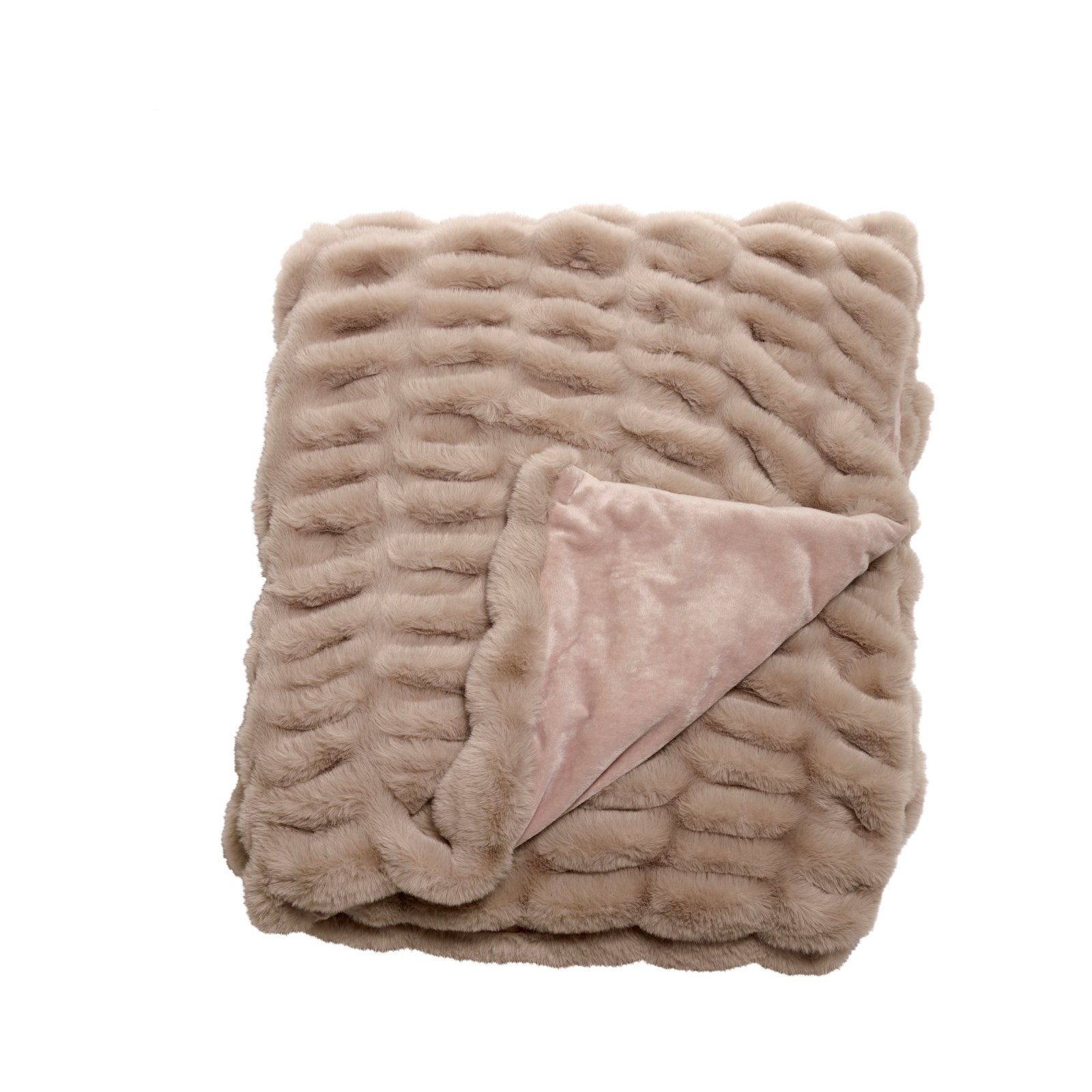 Mogihome Pläd Fluffy 130x170, Beige - Azalea Home