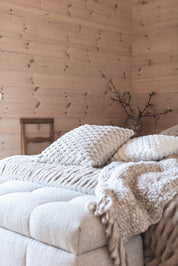Mogihome Pläd Mette 130x170, Sand - Azalea Home