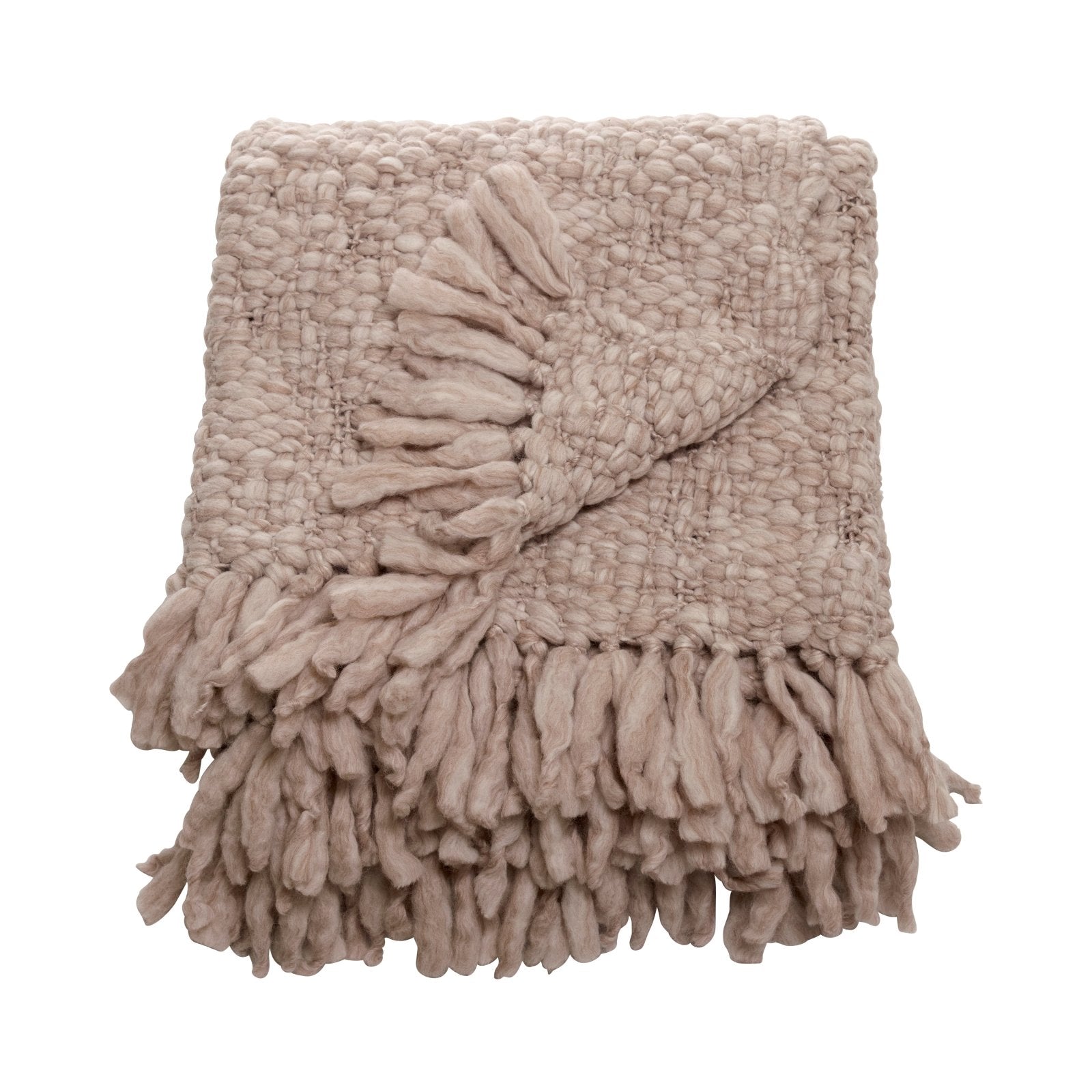 Mogihome Pläd Mette 130x170, Sand - Azalea Home