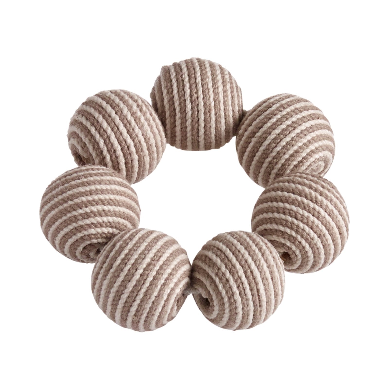 Mogihome Servettring Pompi 8x8, Beige - Azalea Home