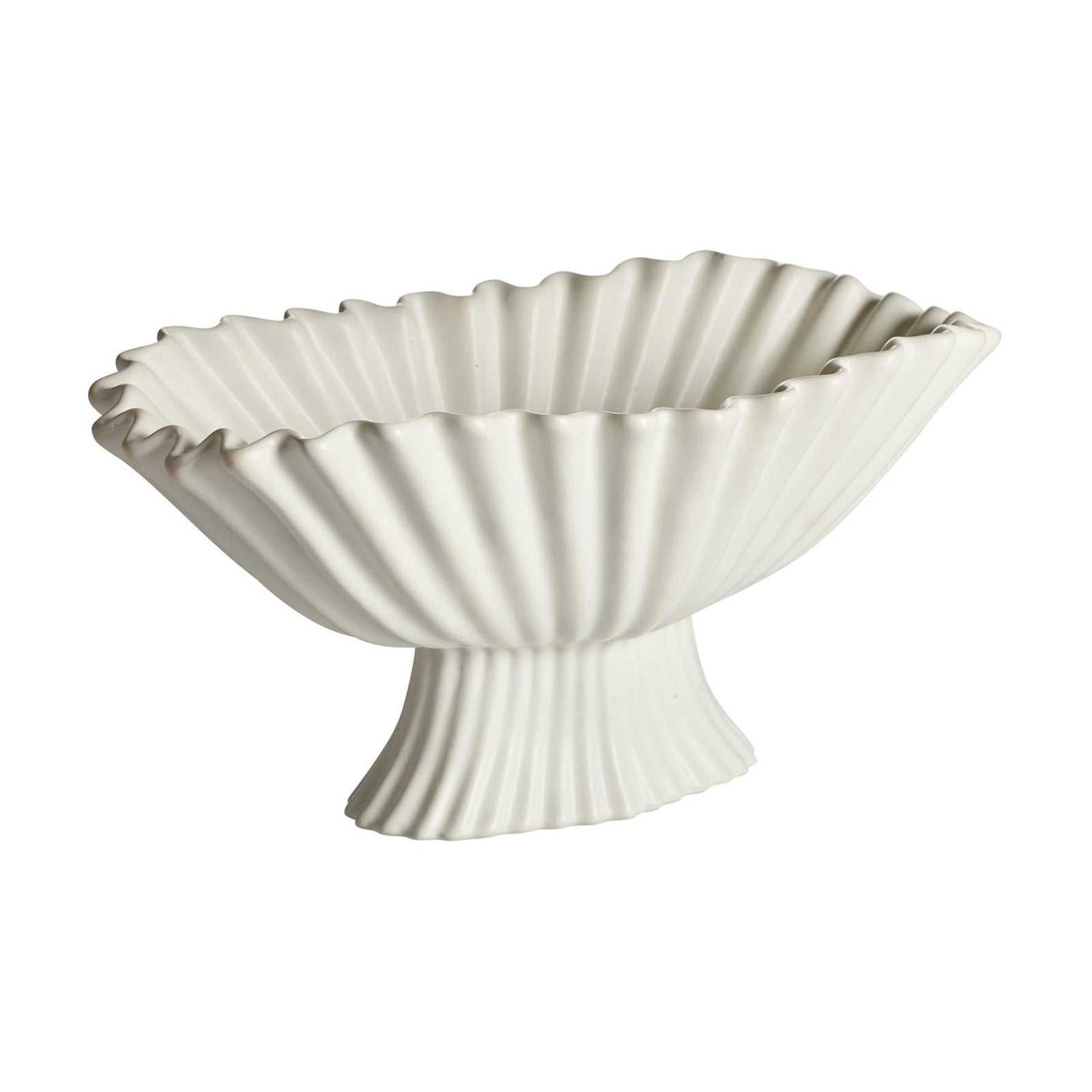 Mogihome Skål Vilja På Fot 32x19x16, Creme - Azalea Home