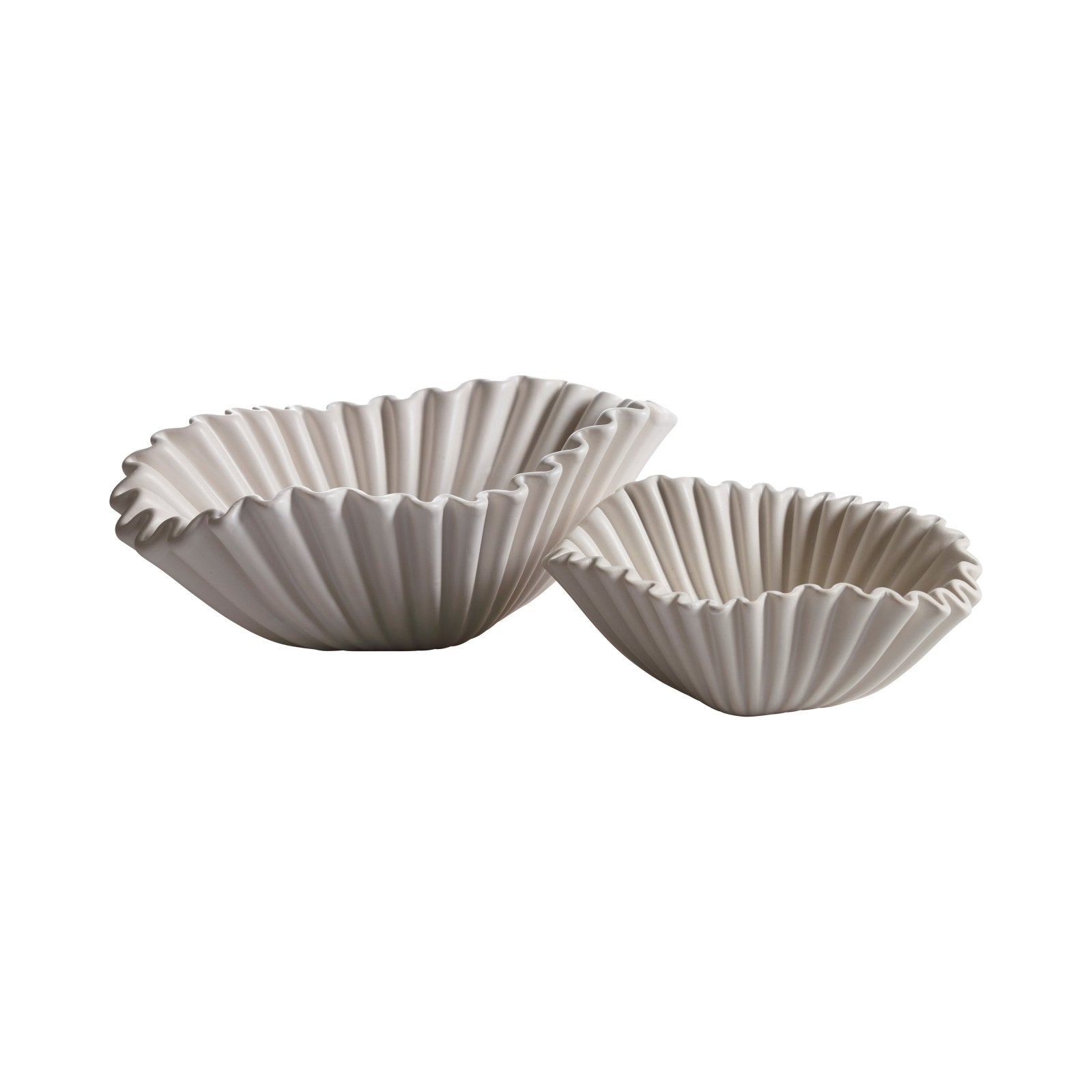 Mogihome Skål Vilja Stor 24x16x9, Creme - Azalea Home
