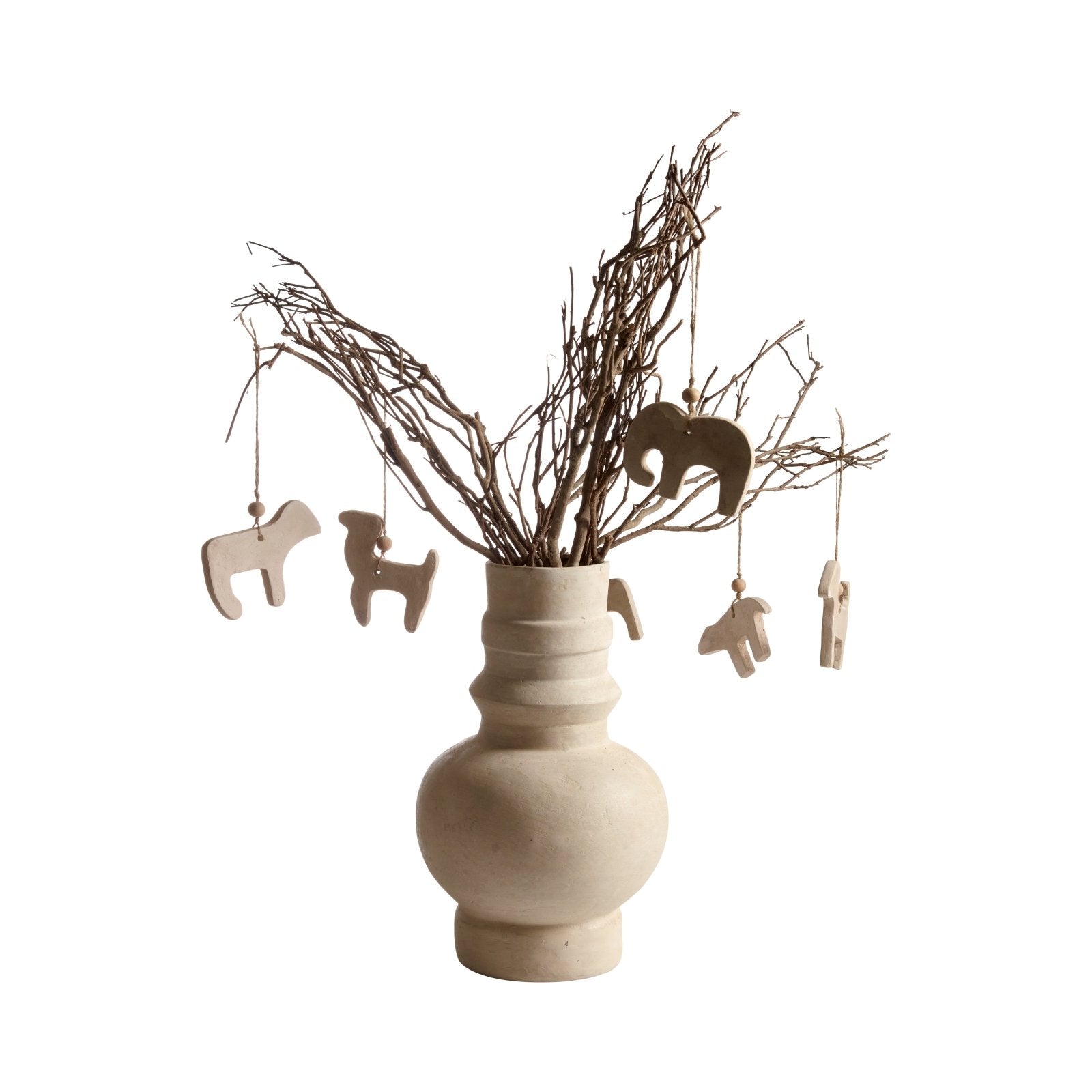Mogihome Vas Mimosa Hög, Creme - Azalea Home