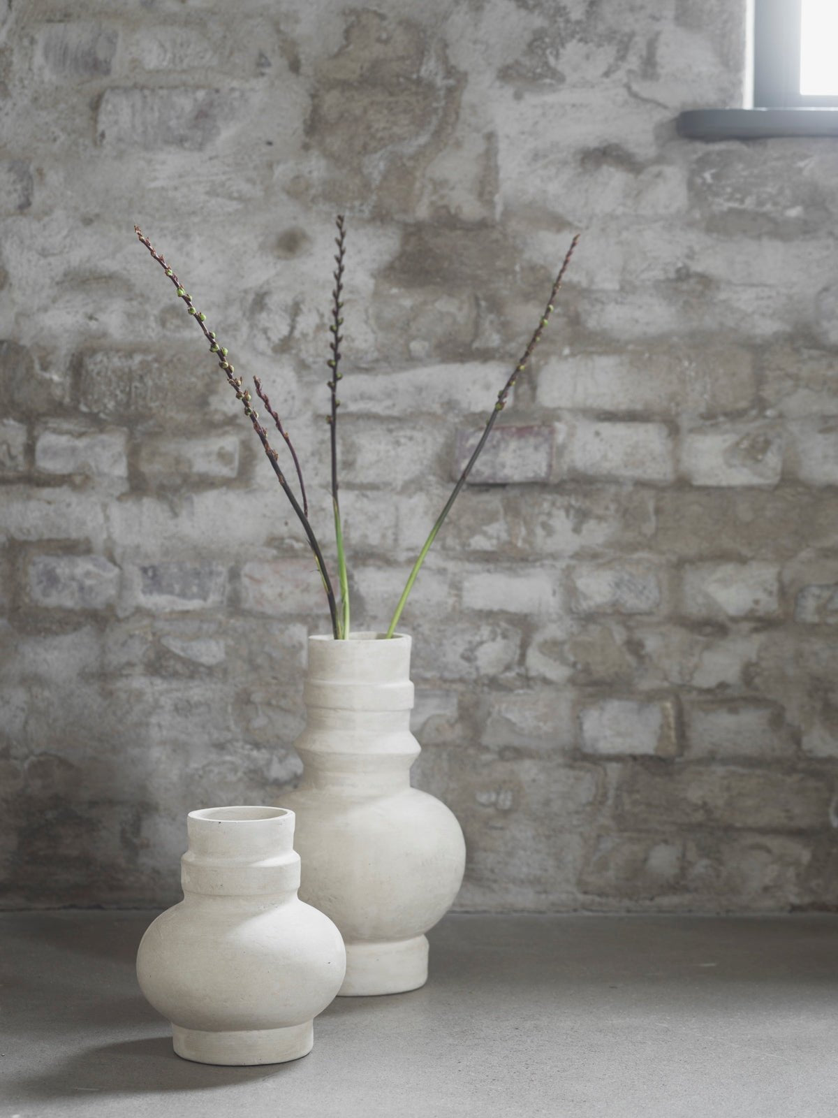 Mogihome Vas Mimosa Låg, Creme - Azalea Home