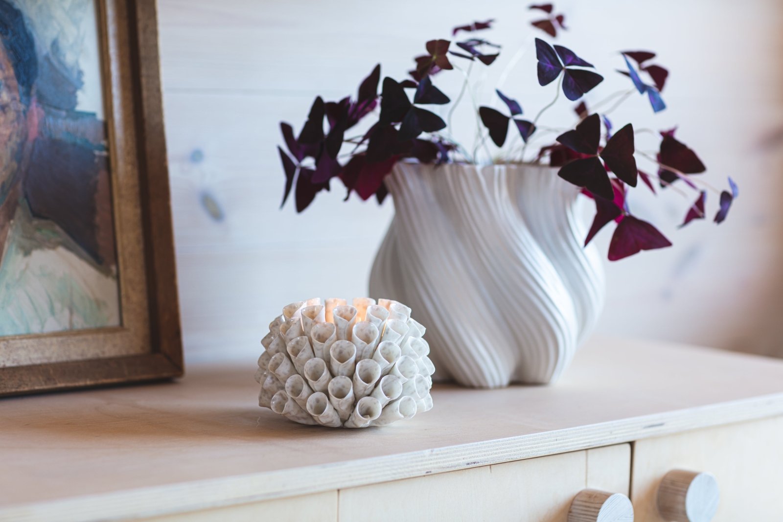 Mogihome Vas Mindy Liten, Cloud - Azalea Home