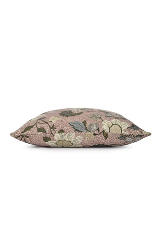 Flower Linen Kuddfodral 50x50cm, Rosa